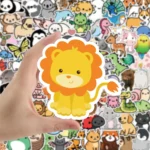 100PCS Cartoon New Cute Little Animal Series Graffiti Waterproof Stickers Creative Trend NotebookRefrigeratorComputer Decoration