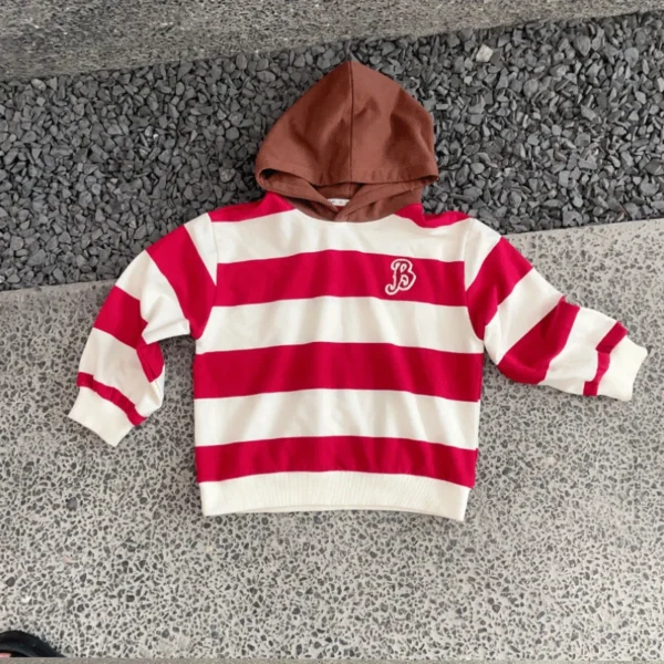 Mom and Son Matching Hooded Sweatshirts Fashion Mother Daughter Same Clothes Mummy and Me Hoodie 2023 Korean Children's Clothing