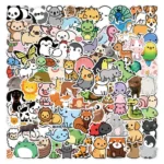 100PCS Cartoon New Cute Little Animal Series Graffiti Waterproof Stickers Creative Trend NotebookRefrigeratorComputer Decoration