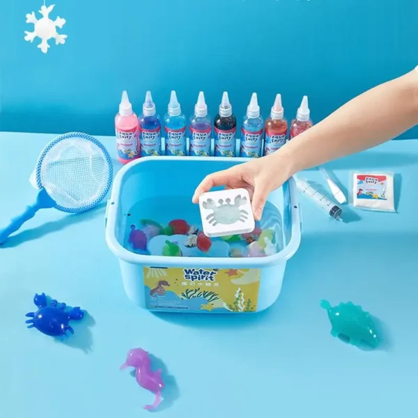 100ml Magic Water Baby Toy Ocean Mold Montessori Education Origami Magic Water Elf Handmade DIY Material Set Children'S Puzzle